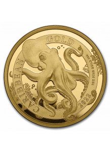 Barbados 2022 Karibischer Octopus Gold 1 oz