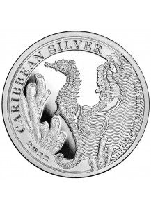 Barbados 2022 Seahorse - Seepferd Silber 1 oz