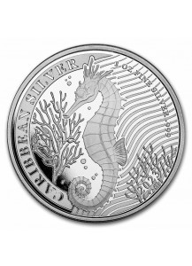 Barbados 2023 Seahorse - Seepferd Silber 1 oz