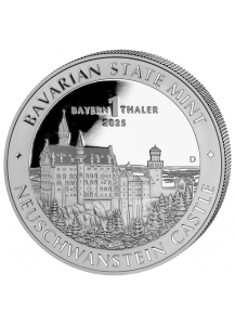 BAYERN THALER 2025 Schloß Neuschwanstein  Silber 1 oz  BRD