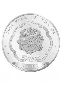 Bhutan 2021  Lunar Ochse  Silber 1 oz