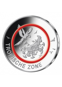 BRD 2017  Tropische Zone  5 €      POLIERTE PLATTE