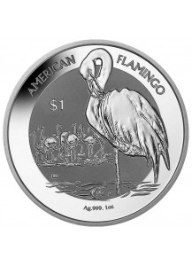 British Virgin Island 2021  American Flamingo  Silber 1 oz