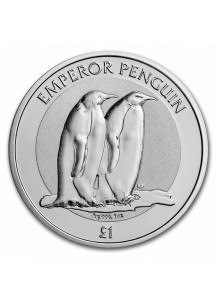 British Antarktis Territory  Penguin - Pinguin Silber 1 oz 