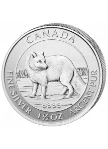 Canada 2014  Polarfuchs - Artic Fox 1 1/2 oz Silber