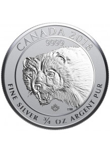 Canada 2018 Wolverine - Vielfraß   Silber 3/4 oz