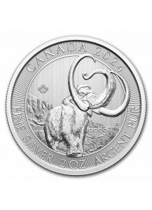 Canada 2024  WOLLMAMMUT  - Ice Age Serie  Silber 2 oz