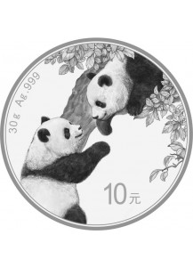 China 2023  Panda  Silber 30 g 