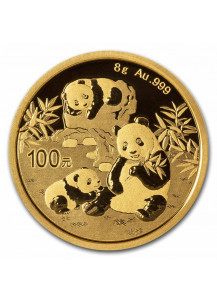 China 2025  Panda    Gold 8 g