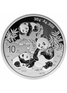 China 2025  Panda  Silber 30 g 