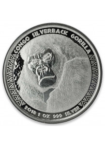 Congo 2018 Silberrücken Gorilla Silber