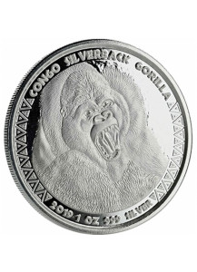 Congo 2019 Silberrücken Gorilla Silber