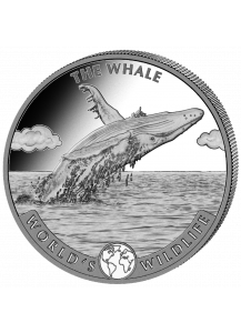 Congo 2020   THE WHALE - WAL - World`s Wildlife Serie Silber   1 oz - Kongo