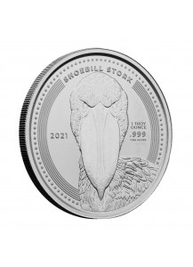 Congo 2021  Schuhschnabel - Shoebill Silber 1 oz  Kongo