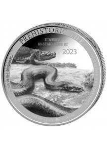 Kongo  2023 TITANOBOA  - Dinosaurier  Silber 1 oz  Congo