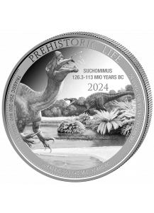 Kongo  2024 SUCHOMIMUS  - Prehistoric Life II  Silber 1 oz  Congo