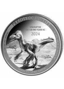 Kongo  2024 UTAHRAPTOR  - Prehistoric Life II  Silber 1 oz  Congo