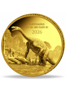 Kongo  2026 PLATEOSAURUS  - Dinosaurier  Gold 0,5 g  Congo Prehistoric Life II.