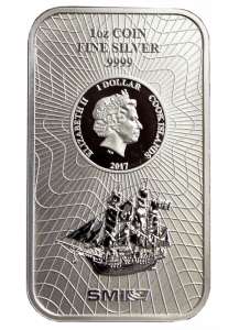 Cook Island 2017  Münzbarren   Silber 1 oz