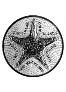 Cook Island 2022 Silver Star - Seestern Silber 1 oz