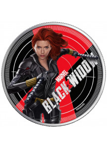 Fiji 2020 Marvel Black Widow Silber 1 oz Farbe