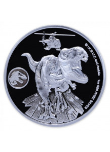 Fiji 2022  JURASSIC WORLD DOMINION Silber 1 oz Fidschi Inseln