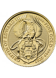 GB 2017   Queens Beast  Griffin - Greif Gold 1/4 oz