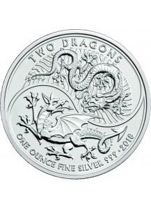 GB 2018  Two Dragons  Silber 1 oz