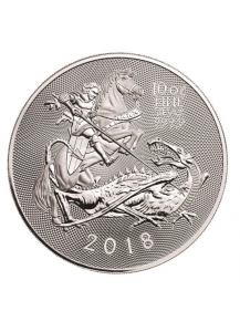 GB 2018  Valiant - St. Georg und Drache Silber 10 oz