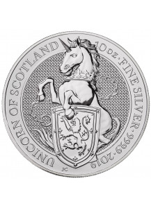 GB 2019   Queens Beast  Unicorn - Einhorn Silber 10 oz