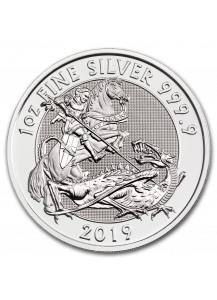 GB 2019  Valiant - St. Georg und Drache Silber 1 oz