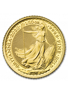 Großbritannien 2020  Britannia  Gold 1/10 oz