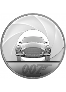 Großbritannien 2020  JAMES BOND 007 - Aston Martin Silber 1 KILO PP