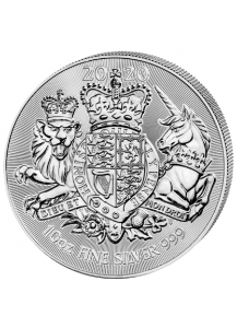 Großbritannien 2020  The Royal Arms  10 oz  Silber