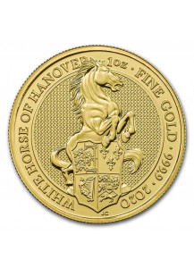 GB 2020   Queens Beast  The White Horse of Hannover Gold 1 oz