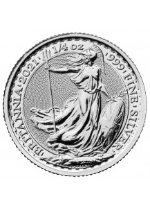 Großbritannien 2021  Britannia  Silber 1/4  oz