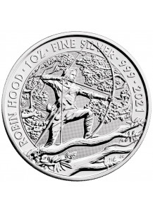 Großbritannien 2021  Robin Hood - Myths and Legends Silber 1 oz