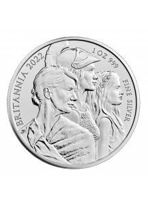 Großbritannien 2022  BRITANNIA PREMIUM EXCLUSIVE RANGE Silber 1 oz 