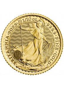 Großbritannien 2023  Britannia CHARLES III. Gold 1/10 oz