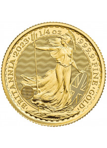 Großbritannien 2023  Britannia CHARLES III. Gold 1/4 oz