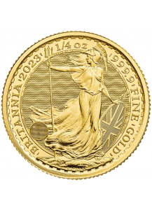 Großbritannien 2024  Britannia CHARLES III. Gold 1/4 oz