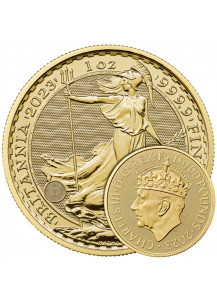 Großbritannien 2023  BRITANNIA  KRÖNUNG CHARLES III. Gold 1 oz