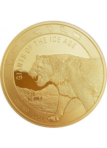 Ghana 2022 HÖHLENLÖWE - Giants of the Ice Age  Gold 1 oz