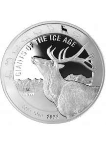 Ghana 2022 RENTIER - Giants of the Ice Age  Silber 1 Kilo