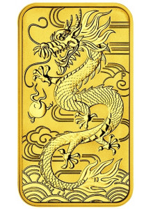 Australien 2018  Rectangle Dragon - Drache Goldmünze - Münzbarren 1 oz