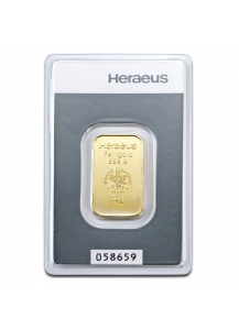 GOLDBARREN 10 g Heraeus im Blister