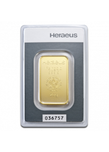 GOLDBARREN 20 g Heraeus im Blister