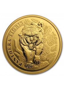 Laos 2020  TIGER - PANTHERA TIGRIS  1 oz Gold 