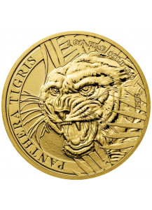 Laos 2021  TIGER - PANTHERA TIGRIS  1 oz Gold 