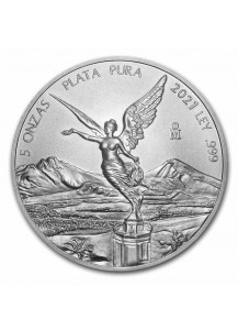 Mexiko 2021  Libertad Silber 5 oz  